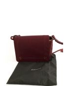 Burgunderrote Schultertasche aus Leder - 25x11x21 cm - Sehr guter Zustand