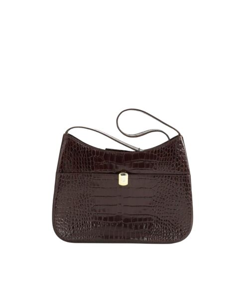 Braune Lacklederhandtasche - 26x19x5 cm - Sehr guter Zustand