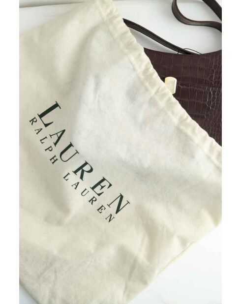 Braune Lacklederhandtasche - 26x19x5 cm - Sehr guter Zustand