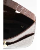 Braune Lacklederhandtasche - 26x19x5 cm - Sehr guter Zustand