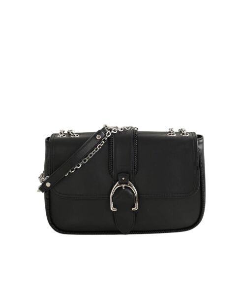 Borsa a tracolla in pelle nera - 30x7,5x29 cm - Ottime condizioni