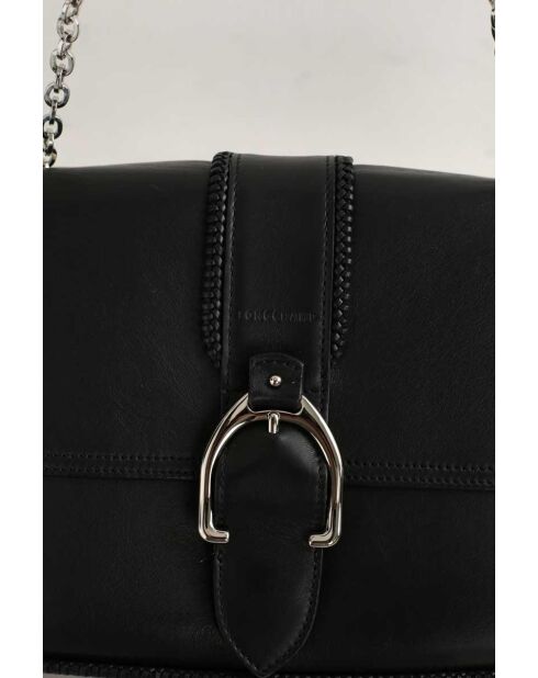 Borsa a tracolla in pelle nera - 30x7,5x29 cm - Ottime condizioni