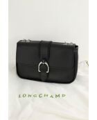 Borsa a tracolla in pelle nera - 30x7,5x29 cm - Ottime condizioni