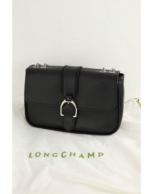 Borsa a tracolla in pelle nera - 30x7,5x29 cm - Ottime condizioni