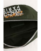 Heuptasje van groene stof -32x6x20 cm - Zeer goede staat