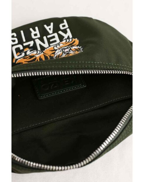 Heuptasje van groene stof -32x6x20 cm - Zeer goede staat