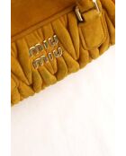 Handtasche aus kamelfarbenem Veloursleder - 30x11x18 cm - Guter Zustand