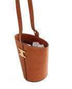 Mini sac en cuir marron - 22x14x23 cm - Très bon état