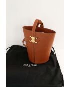 Mini sac en cuir marron - 22x14x23 cm - Très bon état