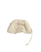 Minibolso de piel gris - 22x6x13 cm - Buen estado