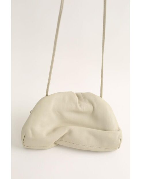 Graue Mini-Tasche aus Leder - 22x6x13 cm - Guter Zustand