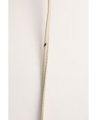 Minibolso de piel gris - 22x6x13 cm - Buen estado