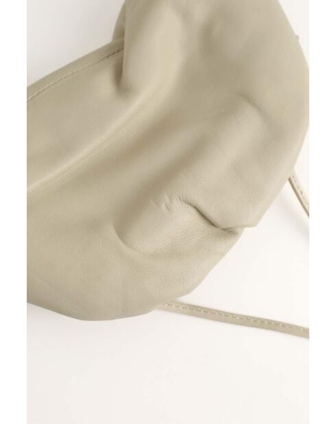 Graue Mini-Tasche aus Leder - 22x6x13 cm - Guter Zustand