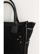 Bolsa de gamuza negra - 40x10x30 cm - En buen estado