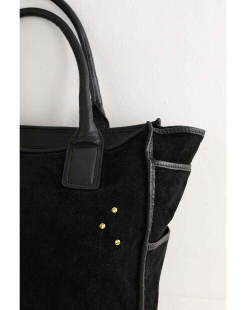 Bolsa de gamuza negra - 40x10x30 cm - En buen estado