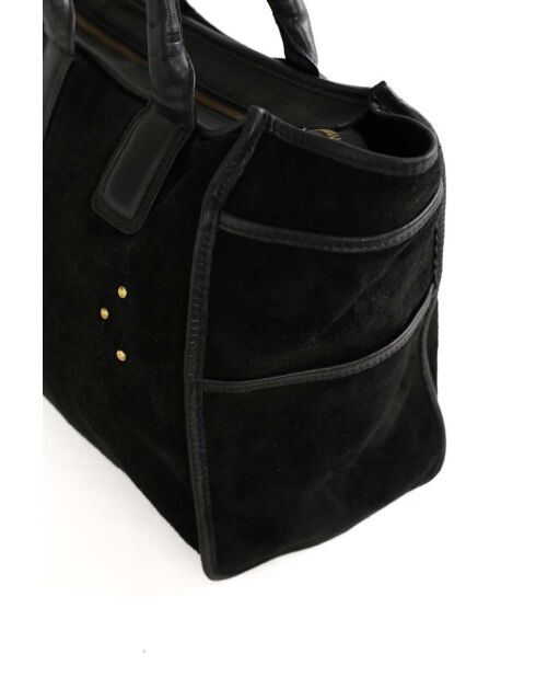 Bolsa de gamuza negra - 40x10x30 cm - En buen estado