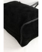 Bolsa de gamuza negra - 40x10x30 cm - En buen estado