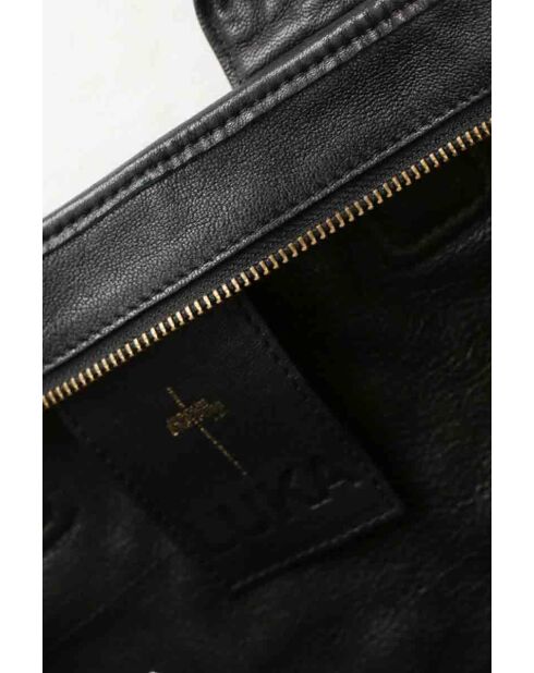 Bolsa de gamuza negra - 40x10x30 cm - En buen estado