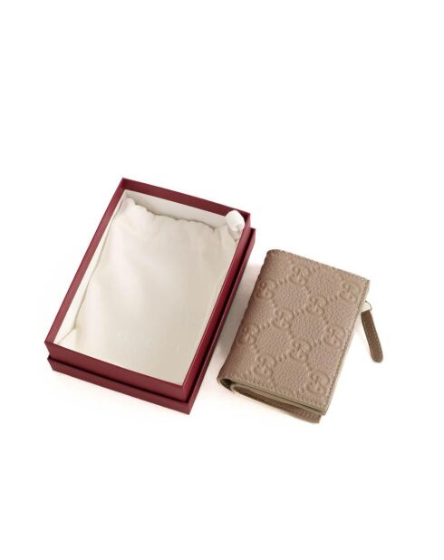 Portafoglio in pelle beige - Mai indossato