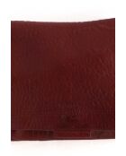 Burgunderrote Schultertasche aus Leder - 25x13x19 cm - Sehr guter Zustand