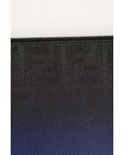 Pochette in pelle blu - 28x20 cm - Ottime condizioni