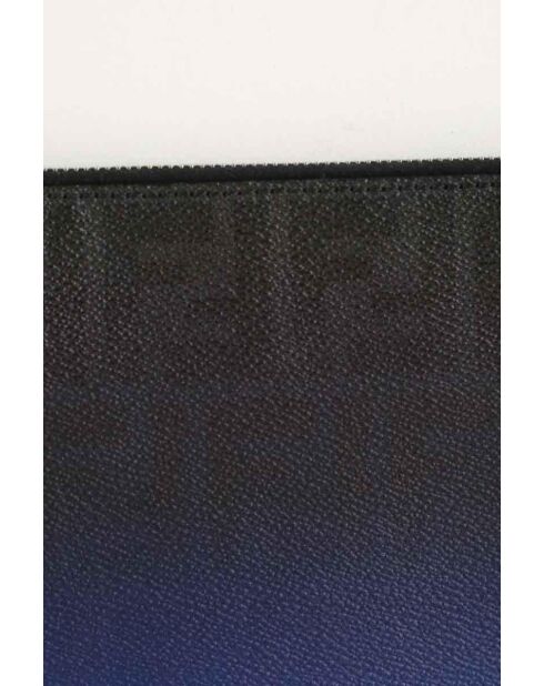 Pochette in pelle blu - 28x20 cm - Ottime condizioni