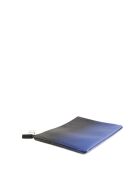 Pochette in pelle blu - 28x20 cm - Ottime condizioni