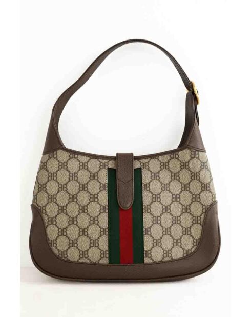 Beige/braune Lederhandtasche - 29x5x20 cm - Sehr guter Zustand