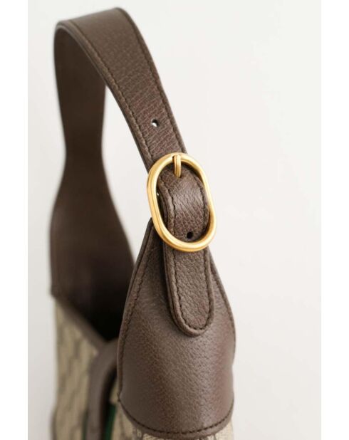 Beige/braune Lederhandtasche - 29x5x20 cm - Sehr guter Zustand