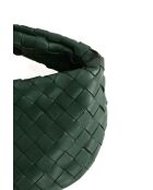 Grüne Lederhandtasche - 25x7x16 cm - Sehr guter Zustand