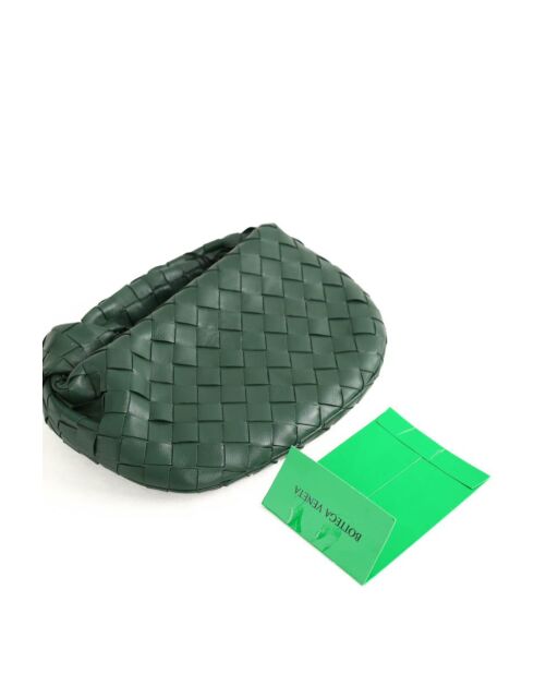 Grüne Lederhandtasche - 25x7x16 cm - Sehr guter Zustand