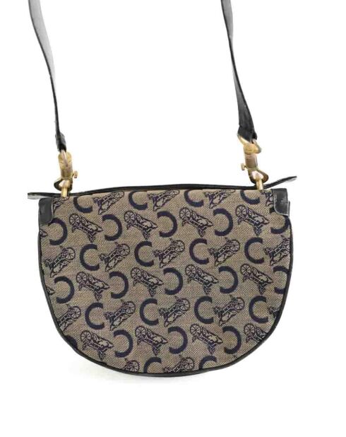 Sac à bandoulière en cuir noir - 27x9x21 cm - Bon état