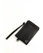 Portacarte in pelle nera - 12,5x8 cm - Ottime condizioni