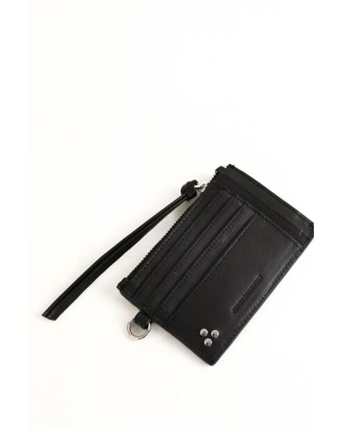 Portacarte in pelle nera - 12,5x8 cm - Ottime condizioni