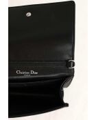 Pochette in pelle nera - 15x6x10 cm - Ottime condizioni