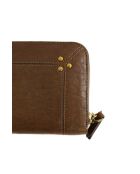 Portafoglio in pelle marrone - 19x9 cm - Ottime condizioni