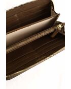 Portafoglio in pelle marrone - 19x9 cm - Ottime condizioni