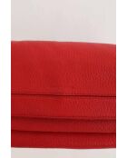 Rote Schultertasche aus Leder - 22x6x12 cm - Sehr guter Zustand