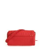 Rote Schultertasche aus Leder - 22x6x12 cm - Sehr guter Zustand