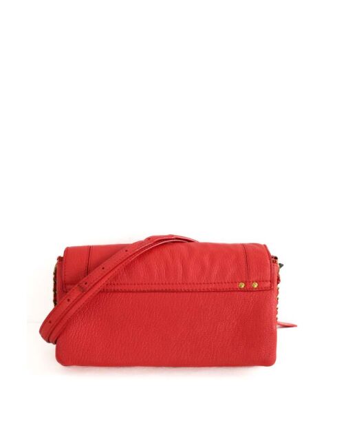 Rode leren schoudertas - 22x6x12 cm - Zeer goede conditie