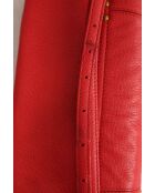 Rote Schultertasche aus Leder - 22x6x12 cm - Sehr guter Zustand