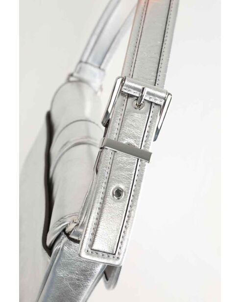 Silberne Handtasche -26x4x15 cm - Sehr guter Zustand