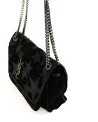 Schwarze Schultertasche aus Leder - 30x5x22 cm - Sehr guter Zustand