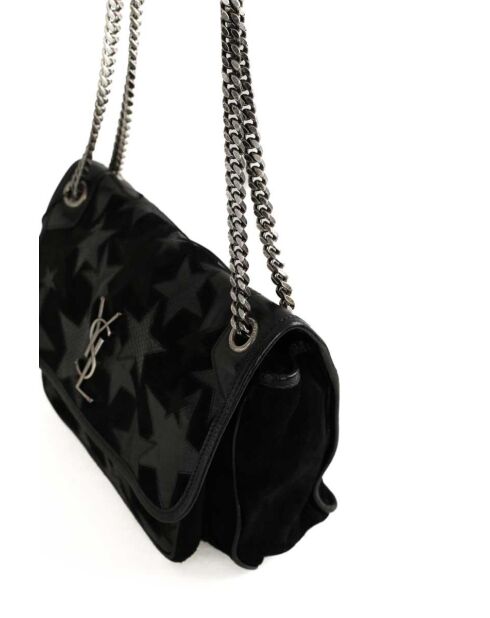 Schwarze Schultertasche aus Leder - 30x5x22 cm - Sehr guter Zustand