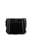 Schwarze Schultertasche aus Leder - 30x5x22 cm - Sehr guter Zustand