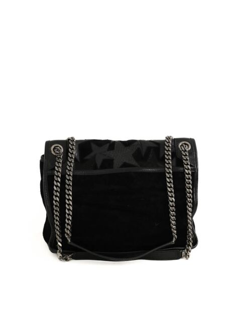 Schwarze Schultertasche aus Leder - 30x5x22 cm - Sehr guter Zustand