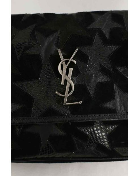 Schwarze Schultertasche aus Leder - 30x5x22 cm - Sehr guter Zustand