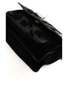 Schwarze Schultertasche aus Leder - 30x5x22 cm - Sehr guter Zustand