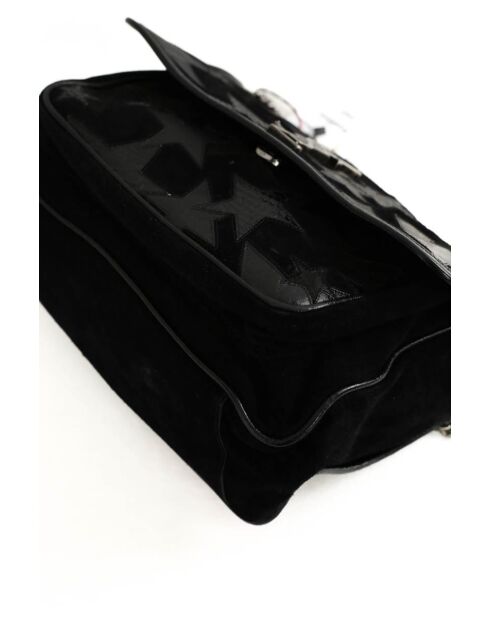 Schwarze Schultertasche aus Leder - 30x5x22 cm - Sehr guter Zustand