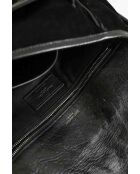 Schwarze Schultertasche aus Leder - 30x5x22 cm - Sehr guter Zustand